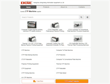 Tablet Screenshot of ctpmachine.com